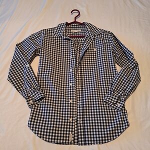 Hope & Henry blue gingham top XL